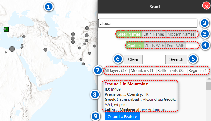 Image of the Search modal